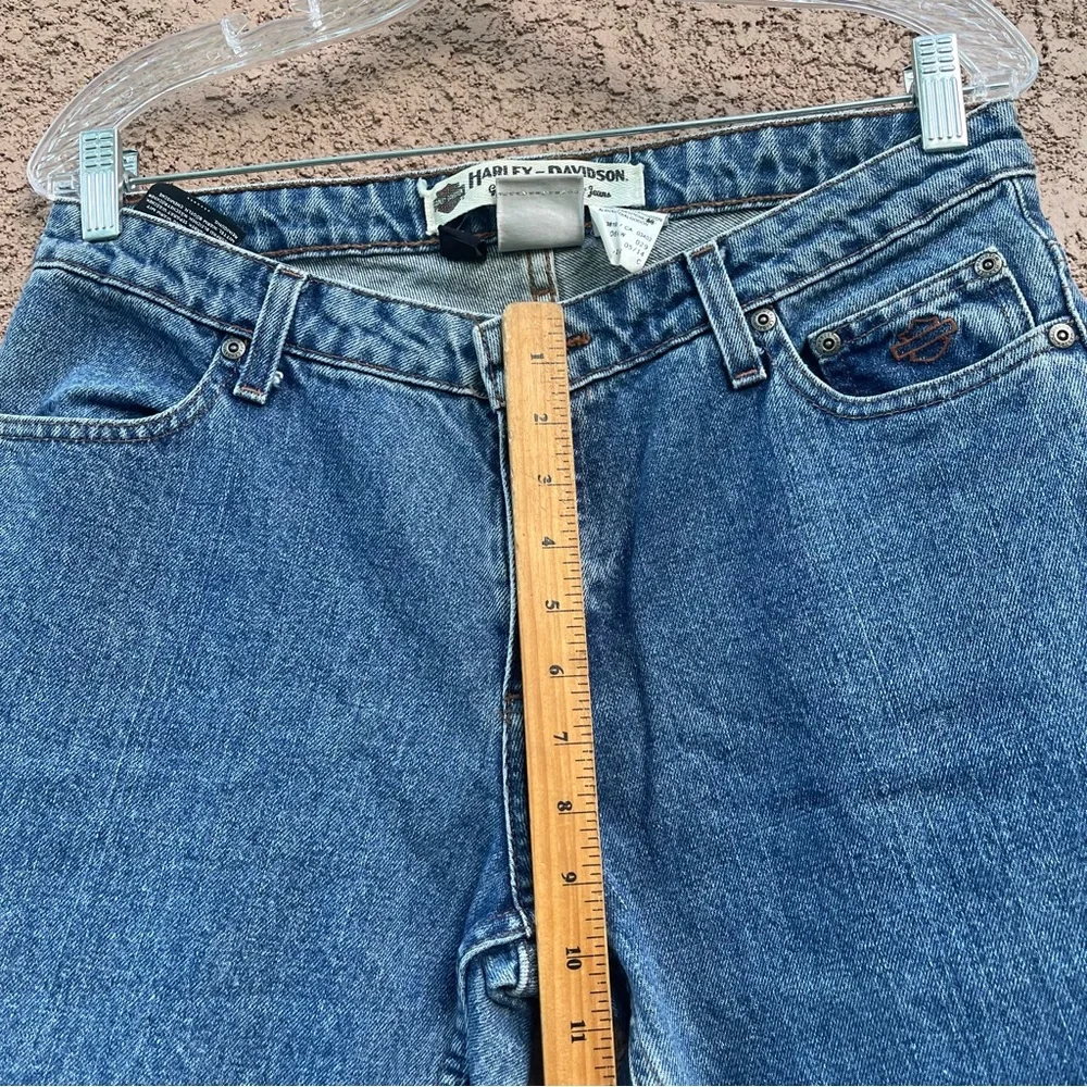 Harley Davidson Womens Jeans Size 8 Moto‎ Streetwear Bikercore Casual Wear